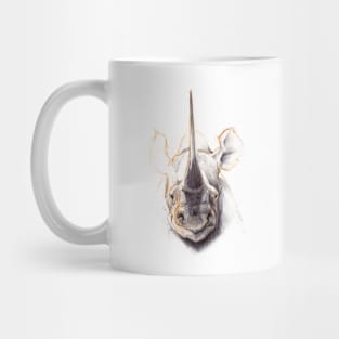 Sketchy Rhino Head Mug